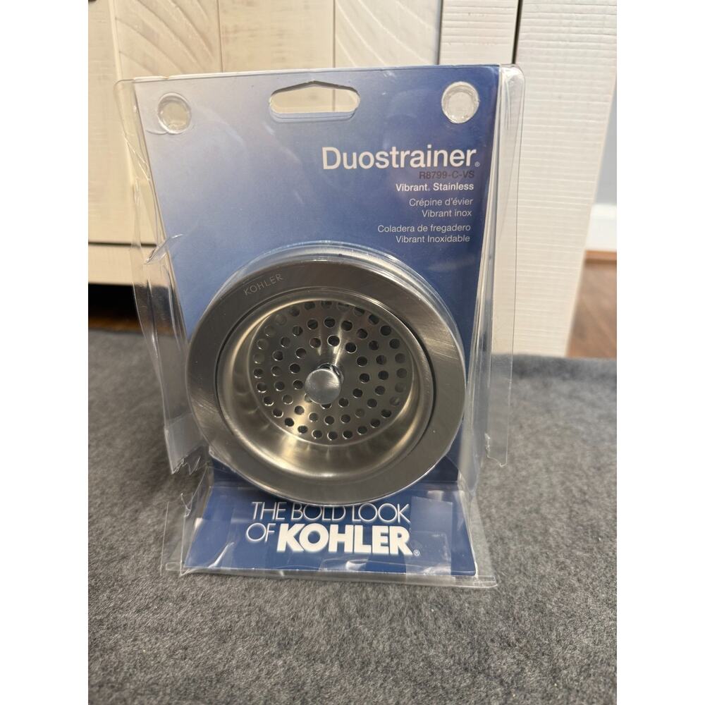Kohler R8799-C-VS Duostrainer 4-1/2" Sink Strainer & Basket Vibrant Stainless
